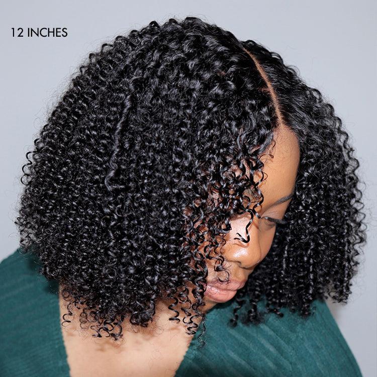 Exclusive Sale | Gorgeous Natural Coily Curl Glueless 5x5 Closure HD Transparent Lace Wig Breathable Cap