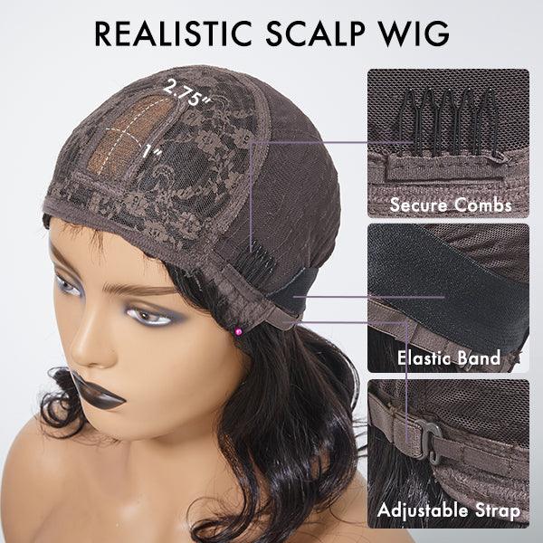 Fantasy Wet and Wavy Glueless Minimalist Lace Wig with Bangs